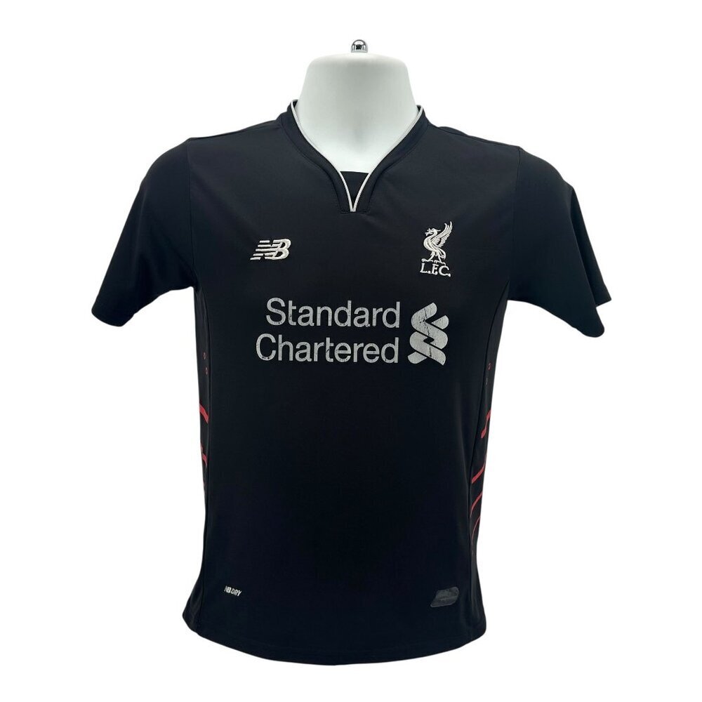 New Balance Liverpool Youth 26 Jersey LFC Philippe Coutinho Black Red Football